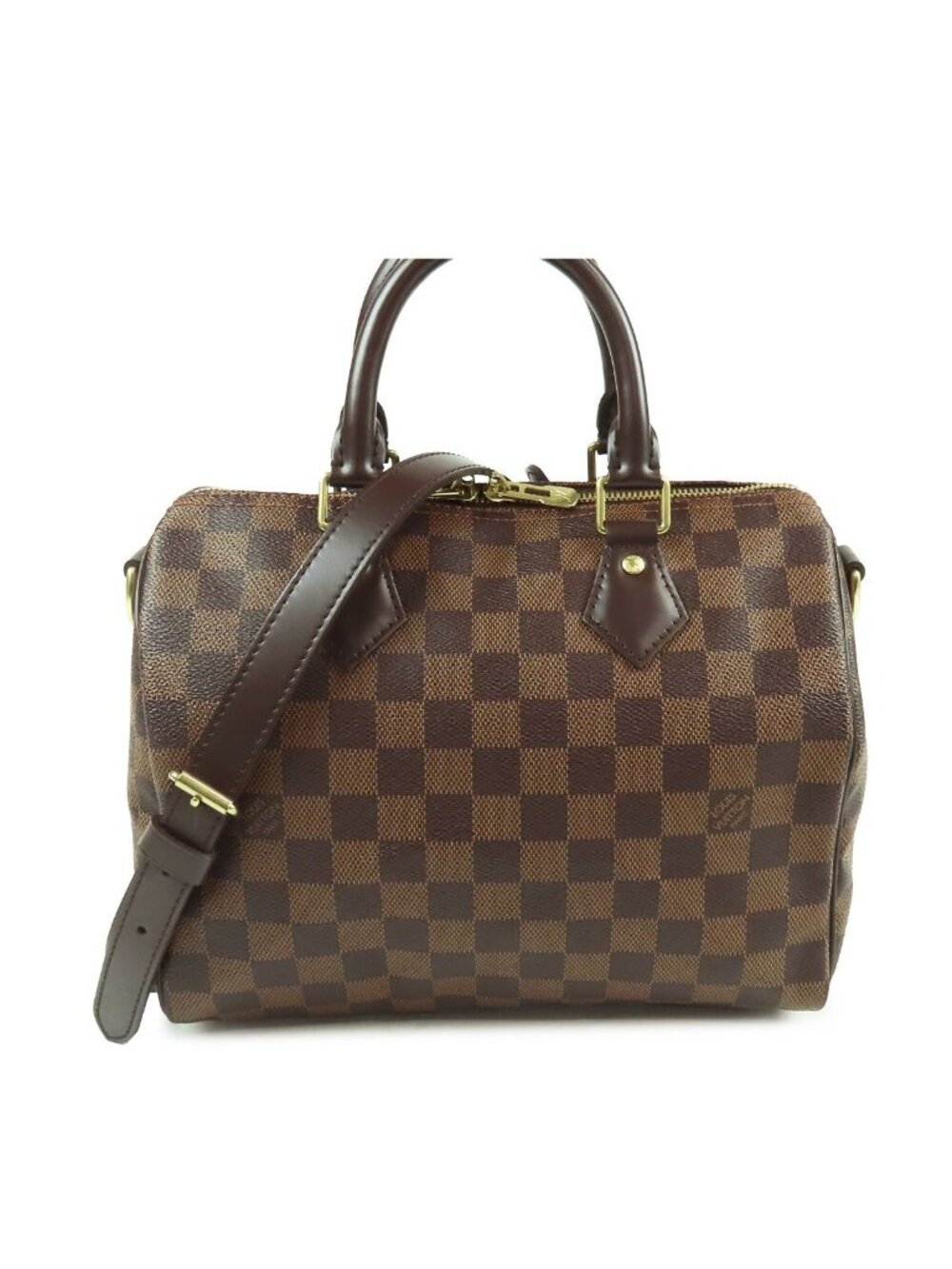 Louis Vuitton Speedy Bandouliere 25 Brown Damier Canvas 2-Way Mini Boston Bag